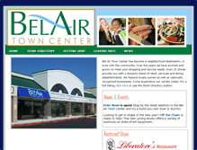 Tablet Screenshot of belairtowncenter.com